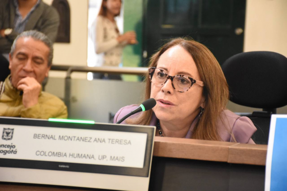 <p>Concejala Ana Teresa Bernal hace un llamado a la reflexión sobre el proyecto del metro de Bogotá</p>