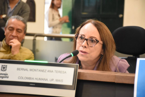 Concejala Ana Teresa Bernal hace un llamado a la reflexión sobre el proyecto del metro de Bogotá